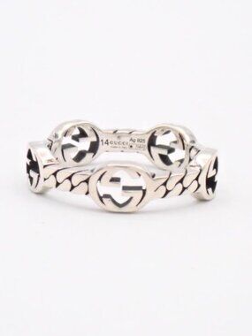 Gucci GG Ring 925 Size 6.75